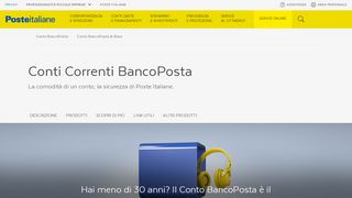
                            4. Conto corrente online - BancoPosta - Poste Italiane - Bancopostaonline Portal