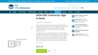 
                            4. Contractor Sign In Book | My Office Solutions - Contractor Sign In Book