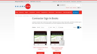 
                            3. Contractor Sign in Books | Kalamazoo - Contractor Sign In Book
