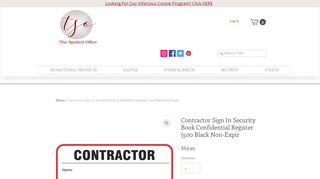 
                            7. Contractor Sign In Security Book Confidential Register (500 ... - Contractor Sign In Book