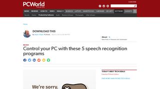 
Control your PC with these 5 speech recognition programs ...  
