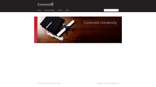 
                            5. Control4 University - Control 4 Training Portal