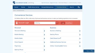 
                            8. Convenience Services | Salisbury Bank and Trust Company - Salisbury Bank E Banking Portal