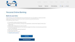 
Convenient Online Banking First Security Bank | Bozeman
