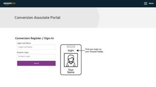 
                            1. Conversion Associate Portal - Amazon High Volume Hiring - Conversion Associate Portal