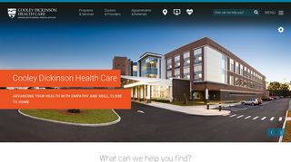 
Cooley Dickinson Health Care | Northampton, MA | Home  
