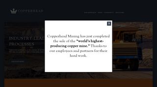 
                            1. Copperhead Mining Corporation - Copperheadmining Com Login