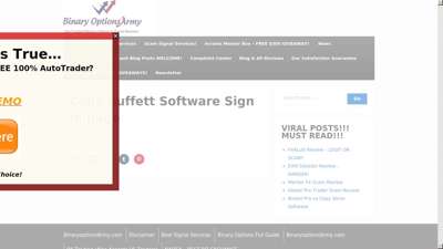 Copy Buffett Software Sign in page - Binary Options Army