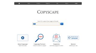 
                            2. Copyscape Plagiarism Checker - Duplicate Content Detection ... - Copyscape Com Portal