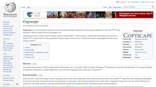 
                            9. Copyscape - Wikipedia - Copyscape Com Portal