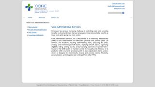 
                            2. Core Administrative Services - Core Administrative Services Provider Portal