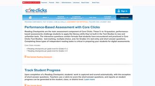 
                            8. Core Clicks | Performance-Based Assessment - Scholastic - Core Clicks Student Portal
