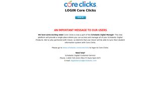 
                            2. Core Clicks - Scholastic - Core Clicks Student Portal