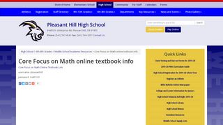 
                            7. Core Focus on Math online textbook info | Middle School ... - Core Focus On Math Portal