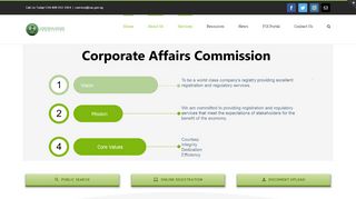 Corporate Affairs Commission: Home - Services Cac Gov Ng Portal