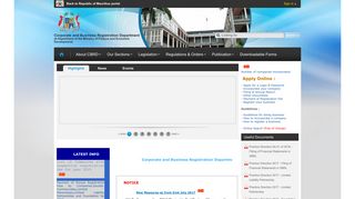 
                            3. Corporate and Business Registration Department - Home - Cbris Portal