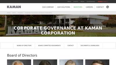 Corporate Governance  Kaman Corporation