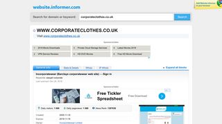 
                            6. corporateclothes.co.uk at WI. Incorporatewear (Barclays ... - Incorporatewear Barclays Staff Purchase Portal