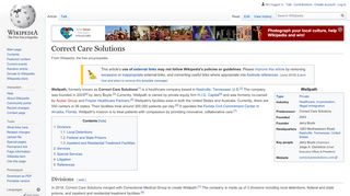 
                            7. Correct Care Solutions - Wikipedia - Ccs Erma Login