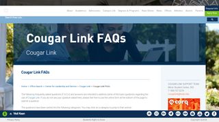 
                            6. Cougar Link FAQs | Kean University World Class Education