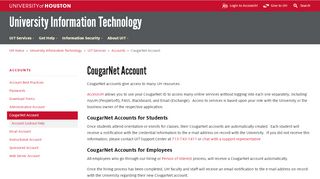 
                            6. CougarNet Account - University of Houston - Cougarnet Portal Uh