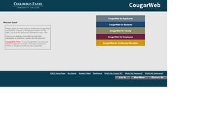 
                            2. CougarWeb - Columbus State Community College Blackboard Portal