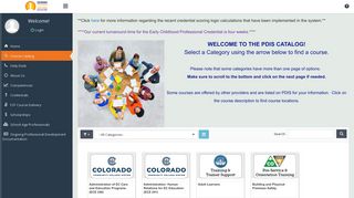 
                            3. Course Catalog - PDIS - Colorado Shines Pdis Portal