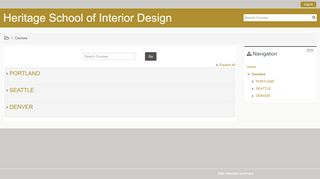 
                            1. Course categories - Heritage School of Interior Design - Heritage Moodle Login