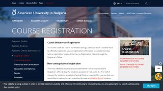 
                            4. Course Registration | AUBG - Student Portal Aubg