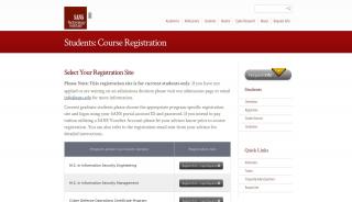 
                            5. Course Registration - Masters Degree in Information Security - SANS ... - Sans Portal