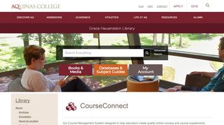
CourseConnect - Grace Hauenstein Library - LibGuides at ...  
