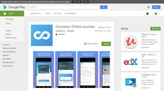 
Coursera: Online courses - Apps on Google Play  
