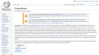 
                            8. CourseSmart - Wikipedia - Coursesmart Instructor Portal