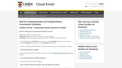 Coursework Students - University of New South Wales