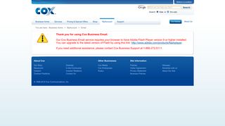 
Cox Business Email  
