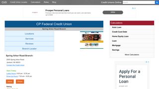 CP Federal Credit Union - Jackson, MI at 2055 Spring Arbor ... - Cp Federal Credit Union Portal