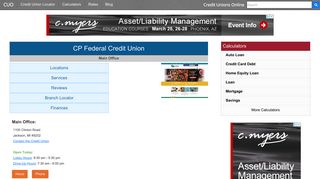 CP Federal Credit Union - Jackson, MI - Credit Unions Online - Cp Federal Credit Union Portal