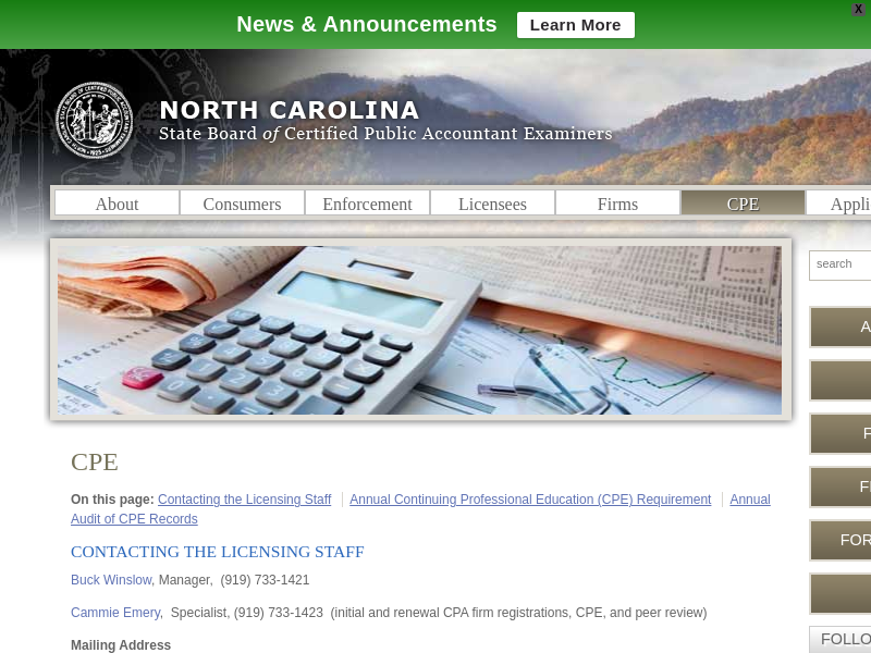 
                            8. CPE - North Carolina State Board of Certified Public ...