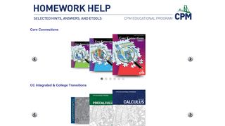 
CPM Homework Help : Homework Help Categories
