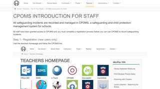 
                            6. CPOMS Introduction for Staff - Hook Junior School - Cpoms Account Portal