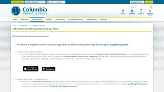 
                            5. CPS Families Portal FAQ / CPS Families Portal FAQ - Columbia Public ... - Google Cps Edu Portal