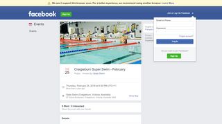 
                            4. Craigieburn Super Swim - February - Facebook - State Swim Craigieburn Portal