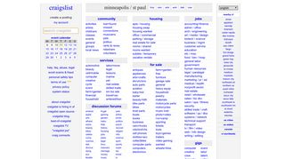 
craigslist: minneapolis / st paul jobs, apartments, for sale ...
