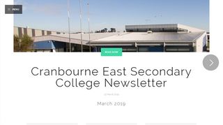 
                            8. Cranbourne East Secondary College Newsletter - March 2019 - Cranbourne East Secondary College Compass Portal