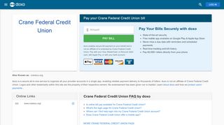 
                            2. Crane Federal Credit Union | Pay Your Bill Online | doxo.com - Crane Federal Credit Union Portal