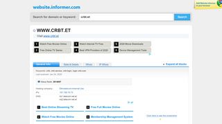 
                            6. crbt.et at Website Informer. Visit Crbt. - Crbt Login