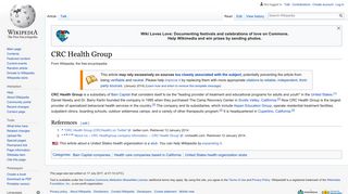 
                            3. CRC Health Group - Wikipedia - Crc Health Group Portal