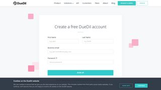 
                            2. Create a free account | DueDil - Duedil Sign Up