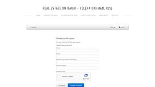 
                            5. Create a Login and Account - Real Estate on Kauai - Yelena ... - Hawaii Information Service Member Portal