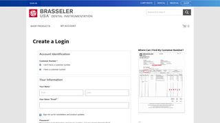 
                            6. Create a Login - Brasseler USA - Brasseler Portal